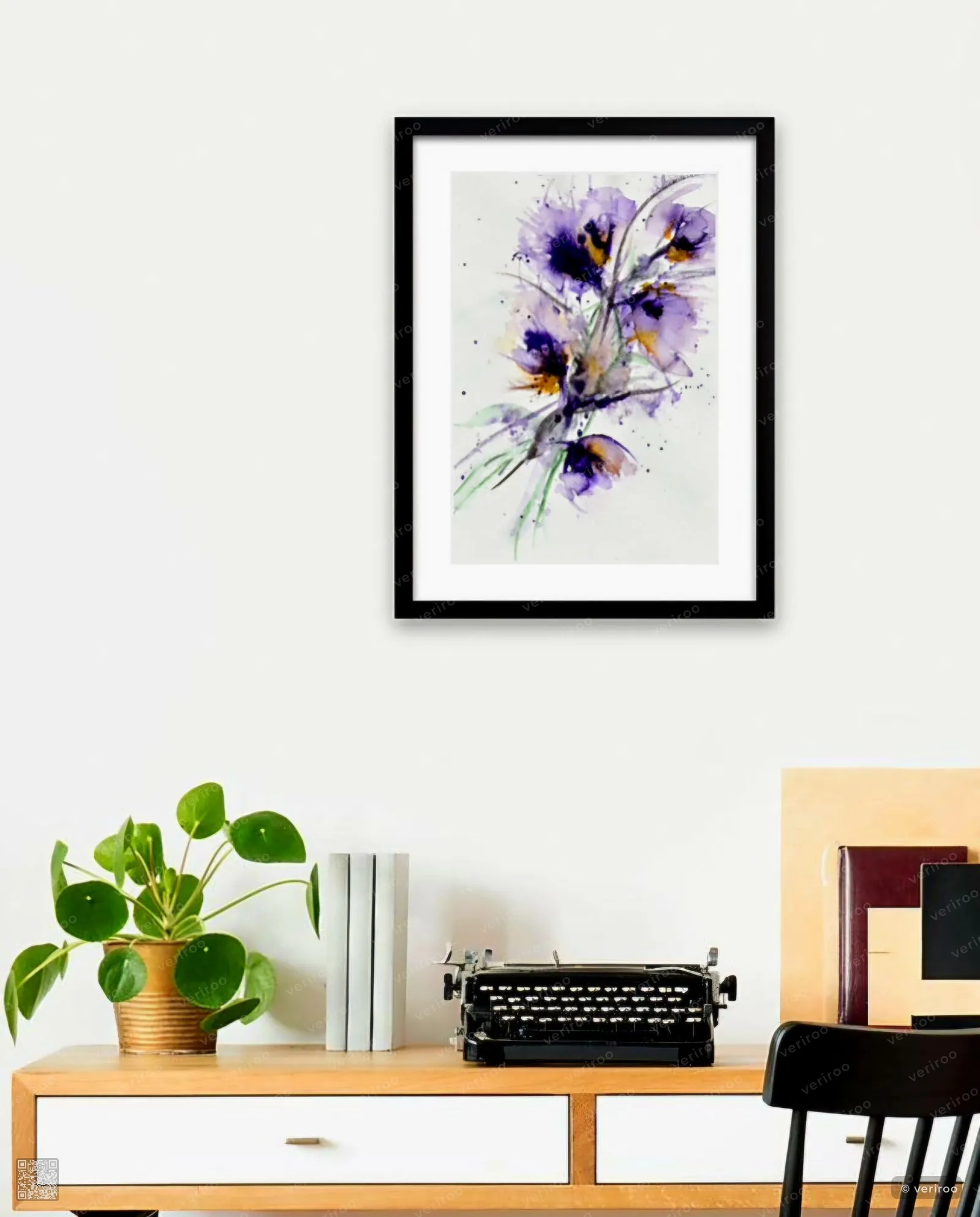 Floral Splash by Maart Art, Watercolour Print