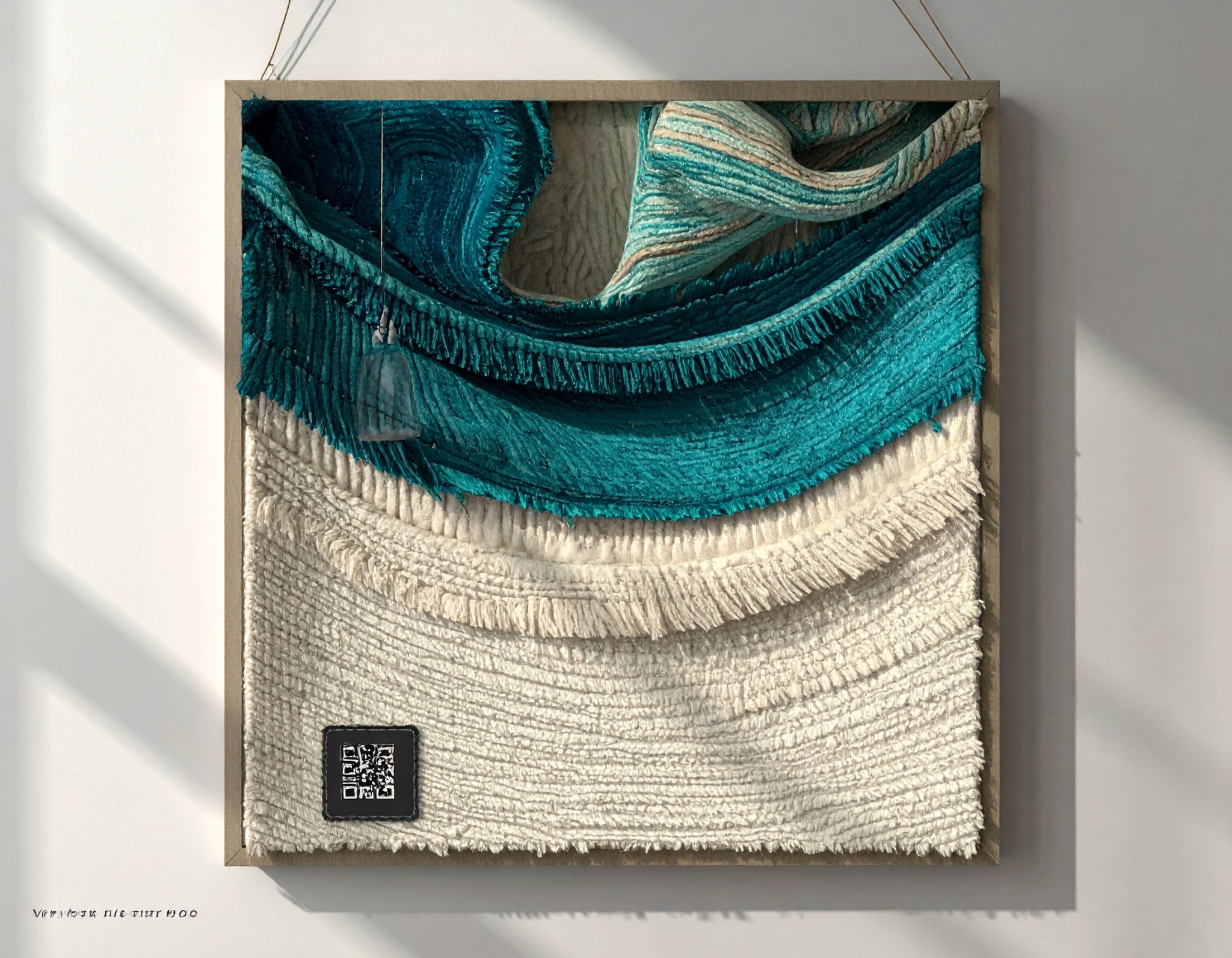 Fabric Work by Gabrielle Wu, Mixed media on fabric and board