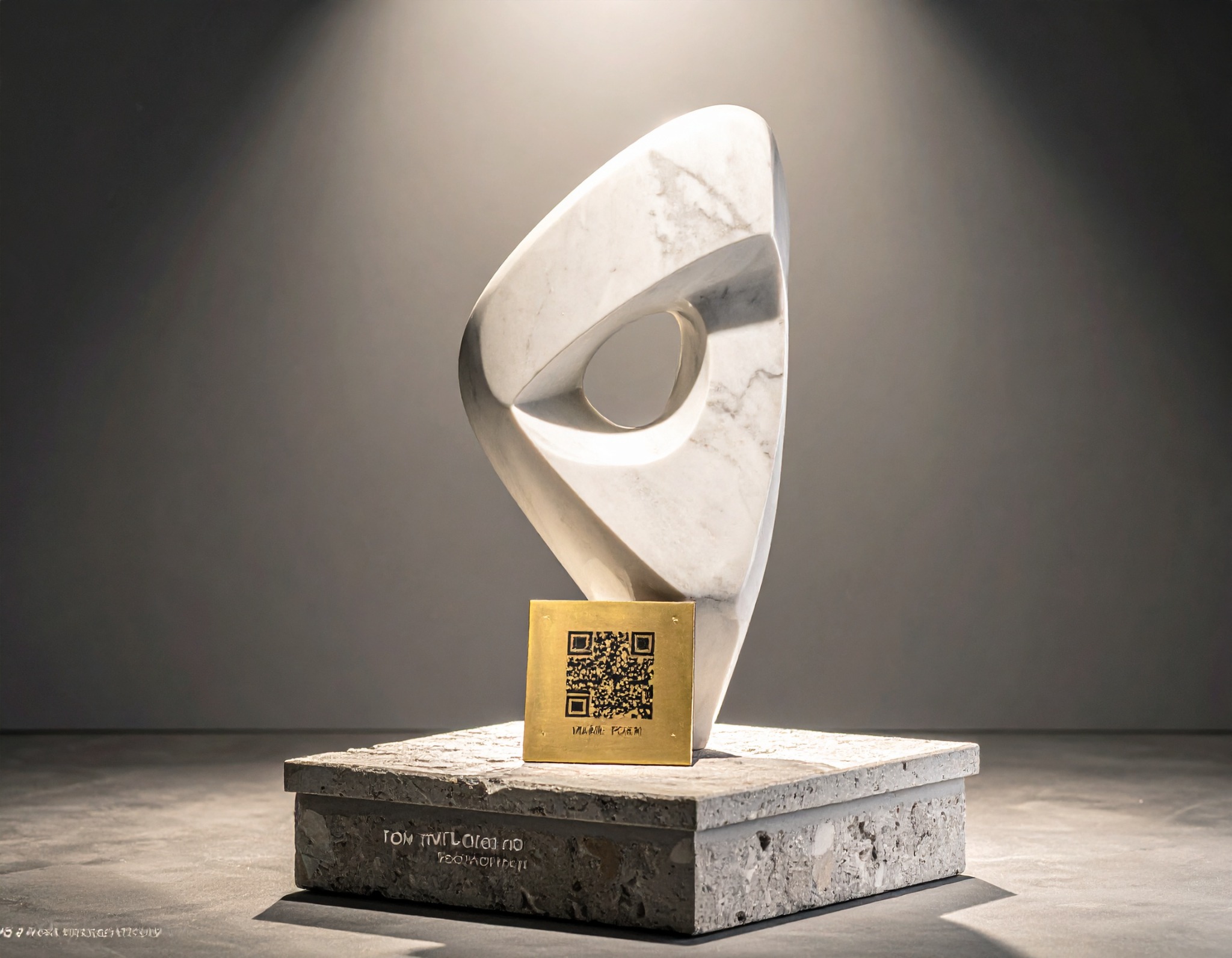 Sculpture Masterpiece by Artist Studio, Carved marble on granite plinth