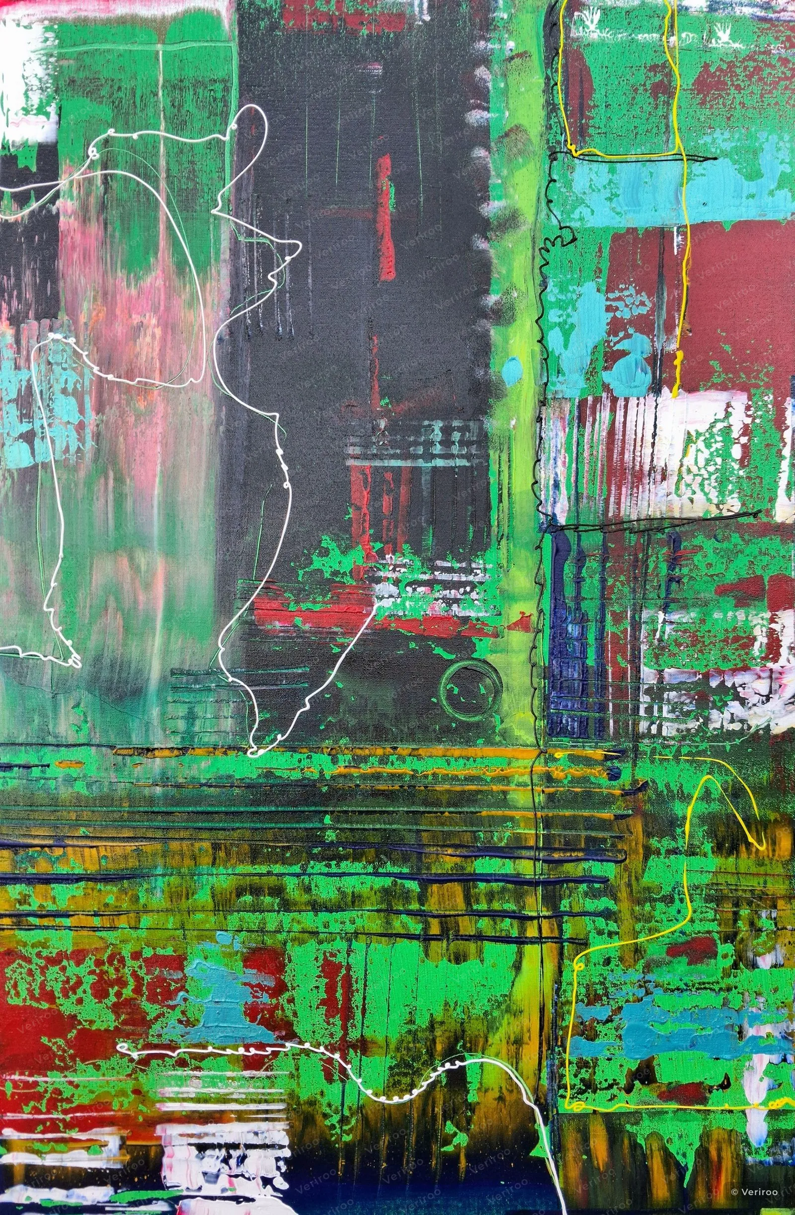 Urban Sediment by shenickart, Abstract painting