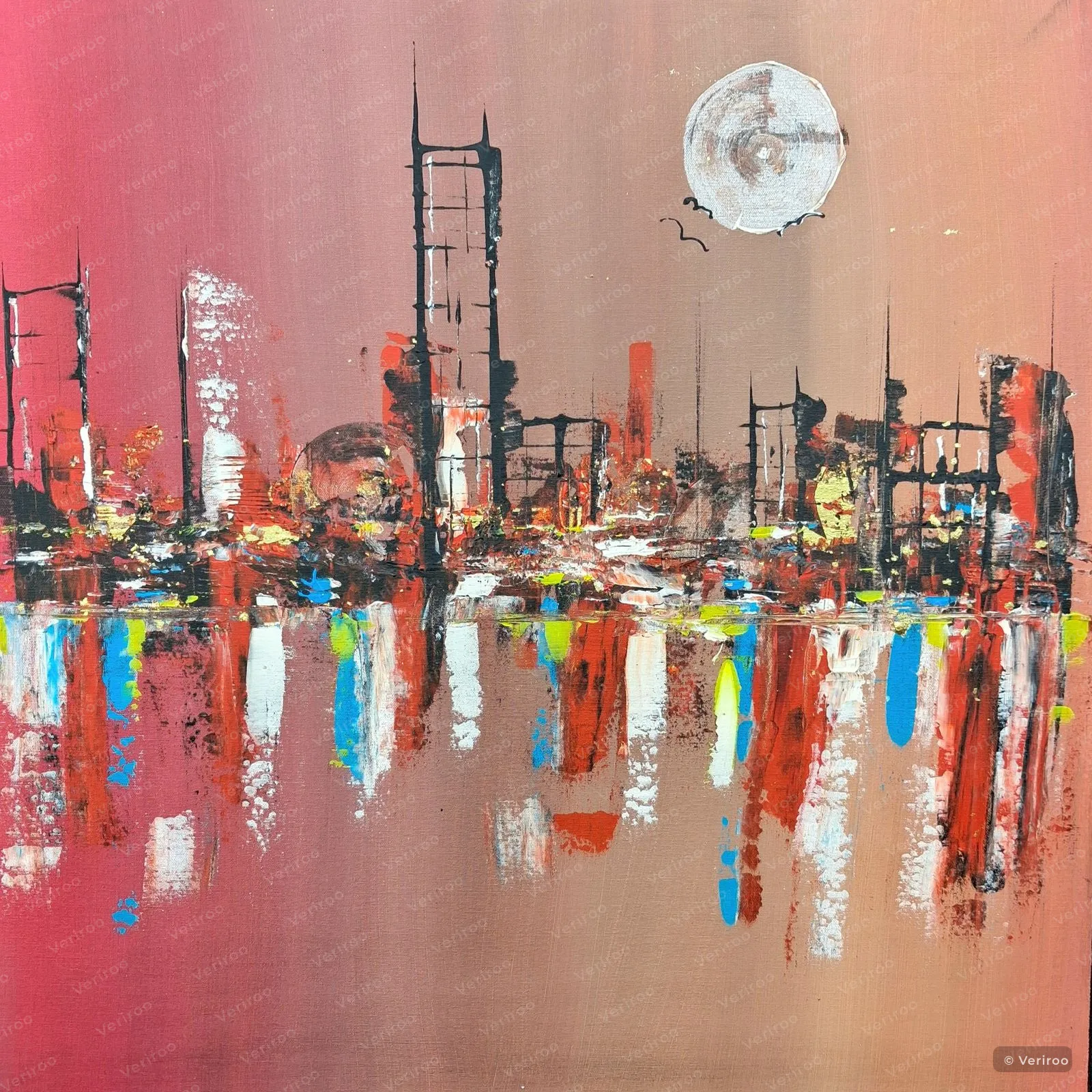 The Docks by shenickart, Abstract painting
