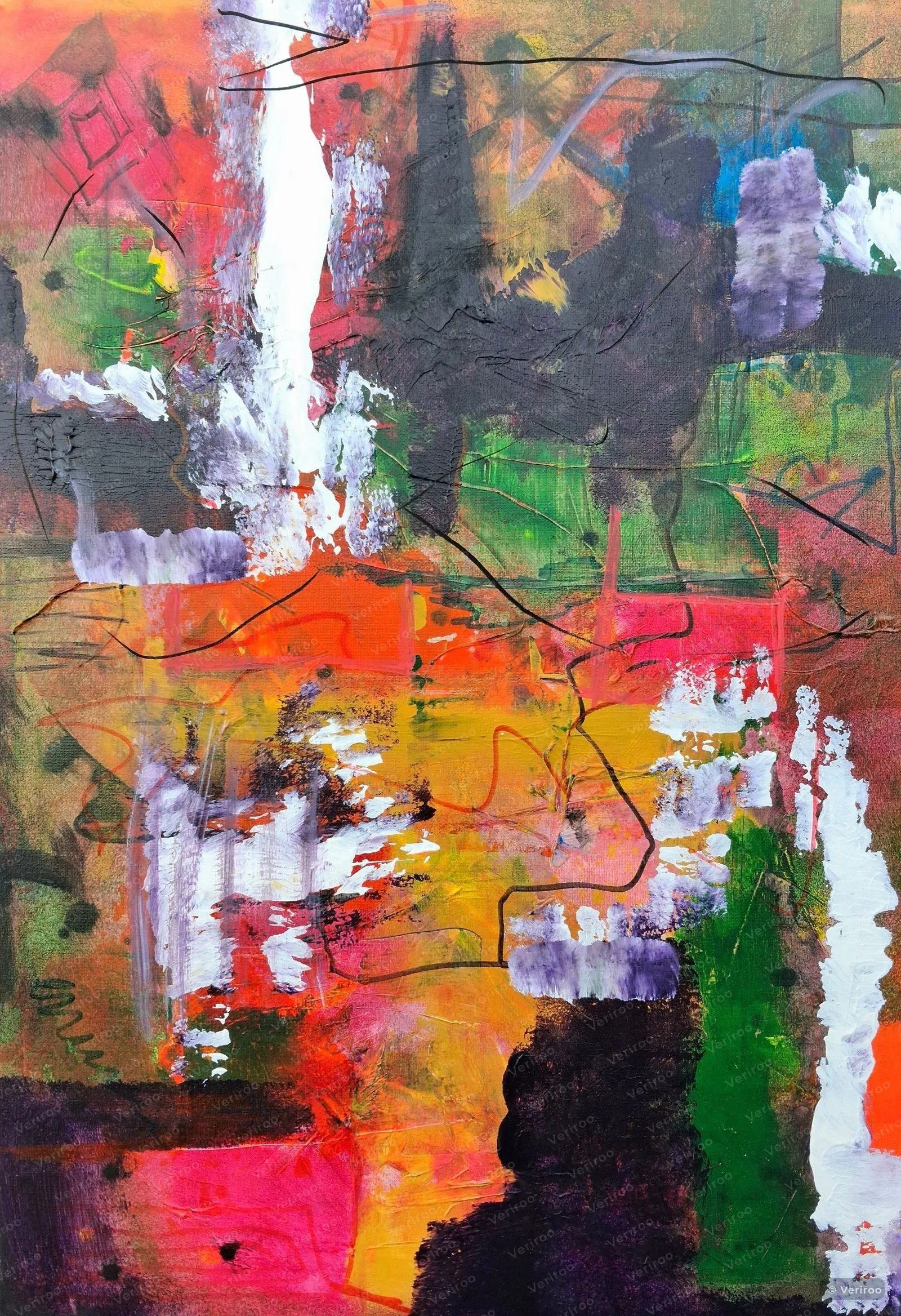Noise and Harmony by shenickart, Abstract painting